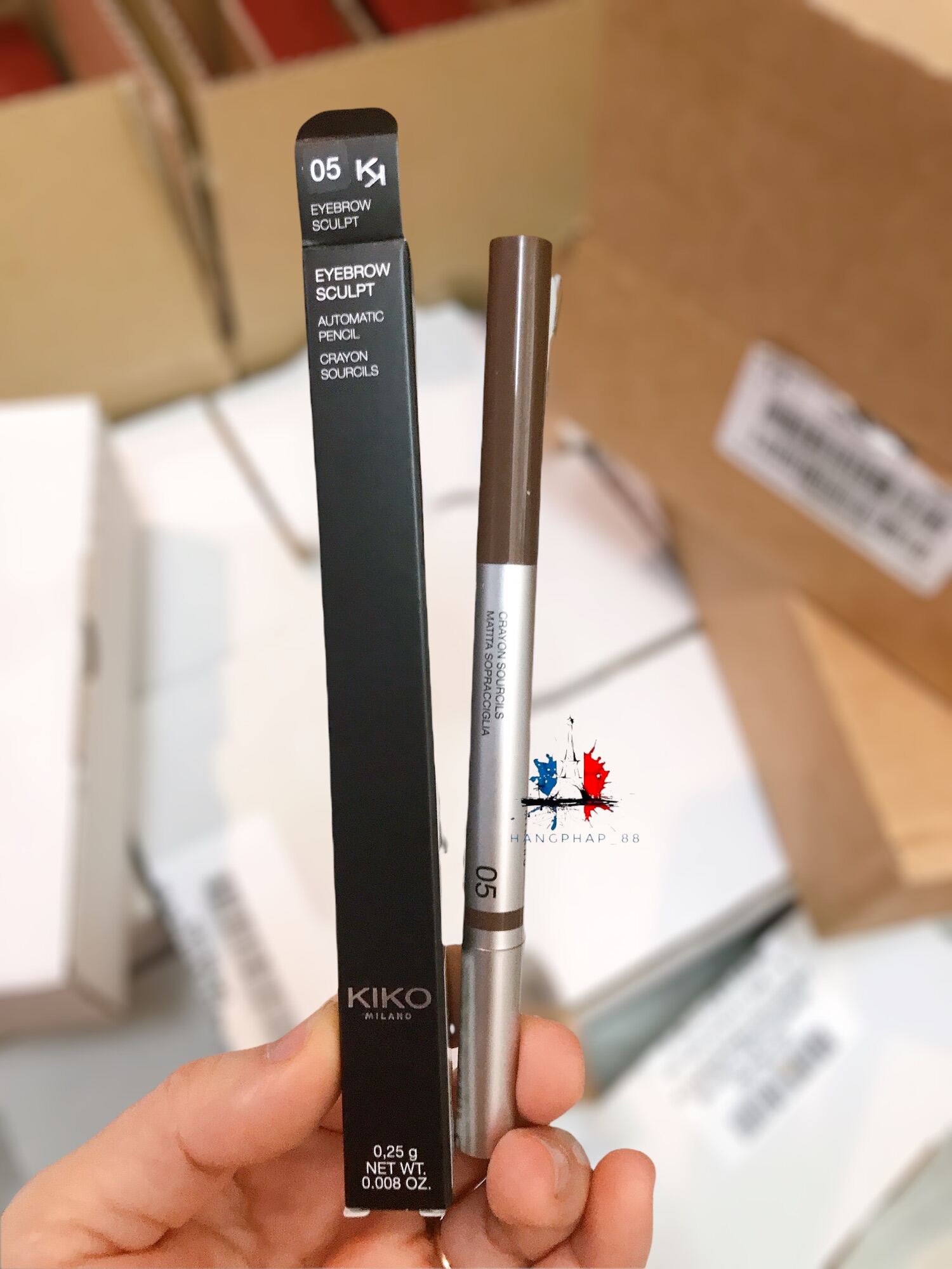 Chì kẻ mày định hình chân mày Kiko 05 nâu đen