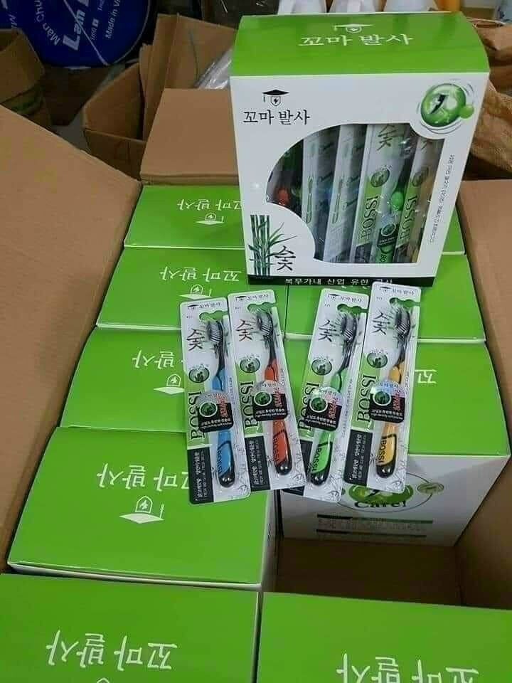 Combo 5 cây bàn chải đánh răng than tre
