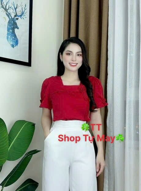 Áo Kiểu Nữ Cổ Vuông Công Sở HOT