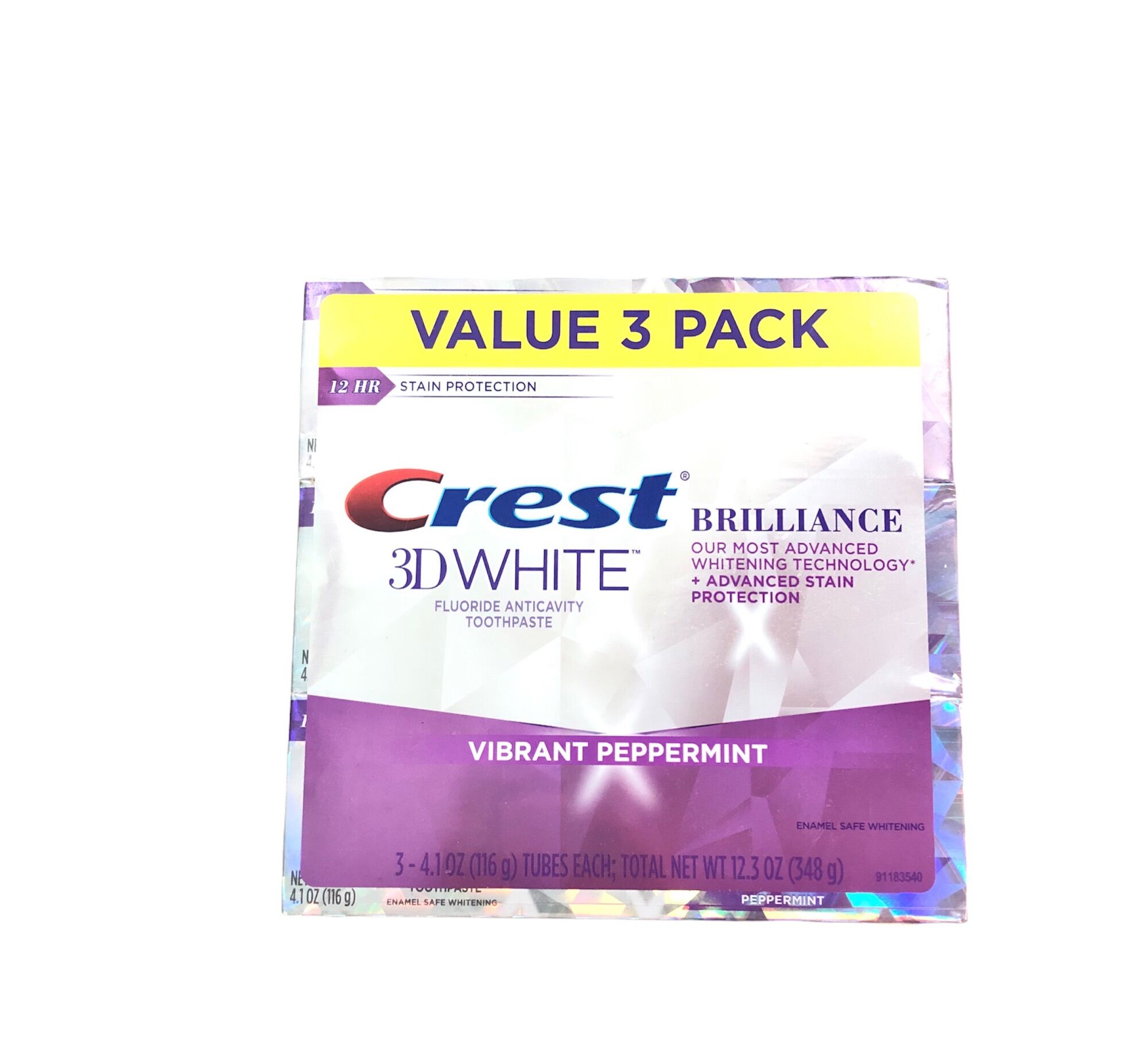 Set 3 tuyp kem đánh răng Crest Brilliance tuyp 116gx3