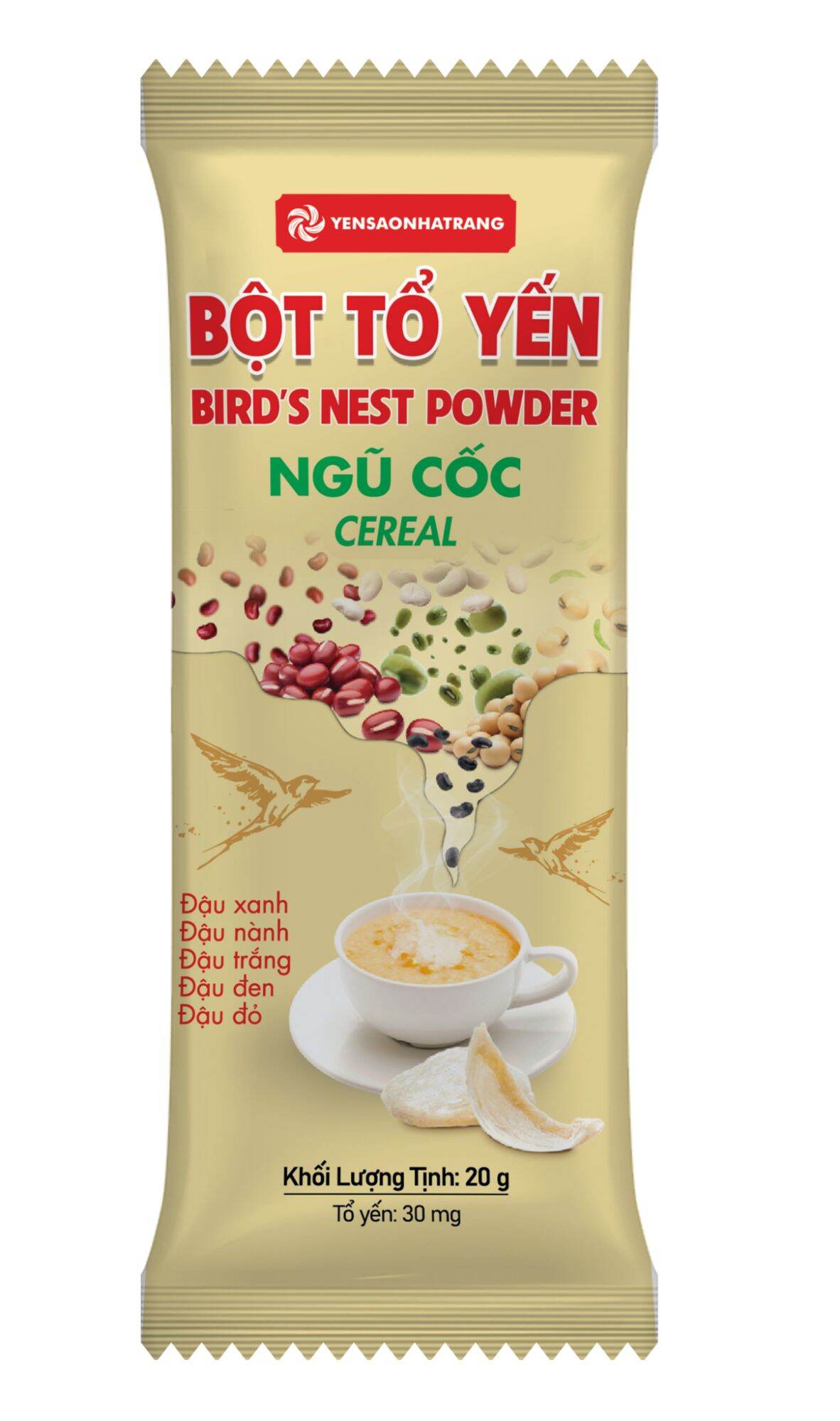 Bột Tổ Yến - Ngũ Cốc Loại 200g (Tổ Yến (30 mg/20 g/gói))