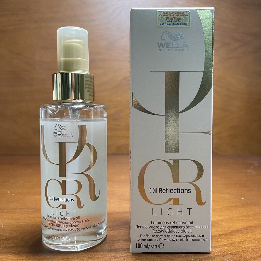 Tinh dầu argan dưỡng tóc wella oil reflections 100ml
