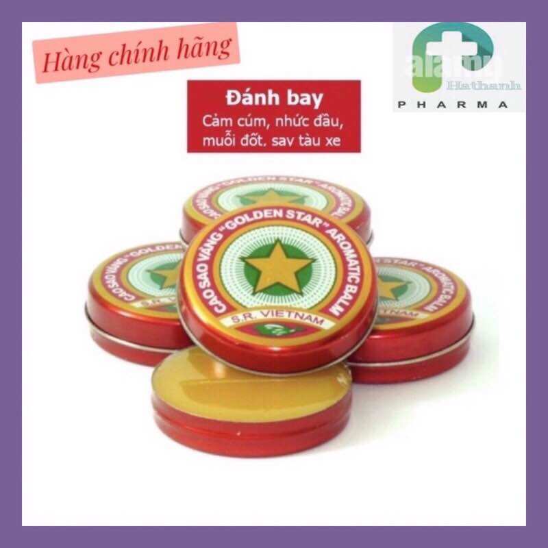 Cao sao vàng hỗ trợ cảm cúm,nhức đầu, xổ mũi,đau khớp,muỗi đốt...