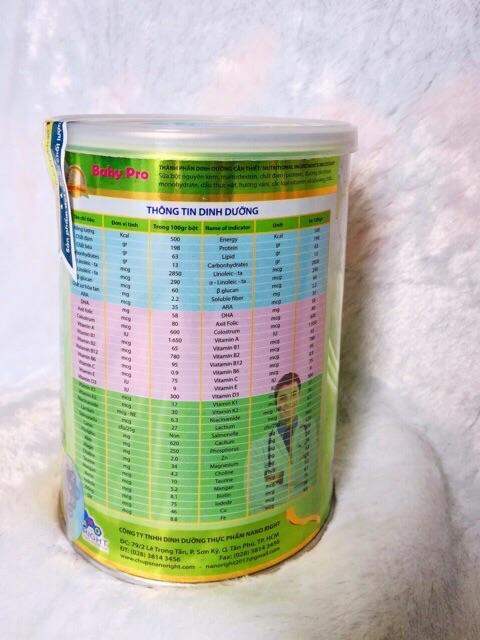 Sữa bột BABY PRO ( giúp trẻ phát triển toàn diện )