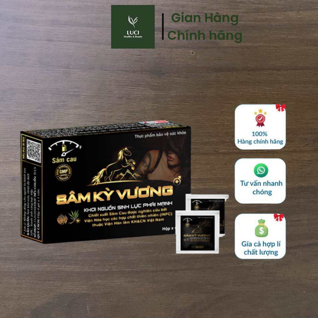 Viên uống bổ thận Sâm Kỳ Vương| Hộp 4 viên| CÓ CHE TÊN