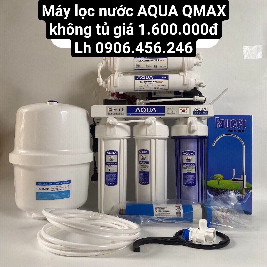 Bộ máy lọc nước 9 cấp không vỏ tủ Aqua Qmax chính hãng