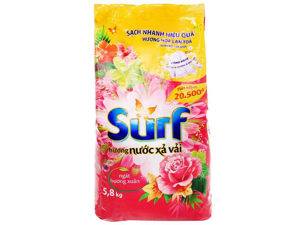 Bột giặt surf ngát hương xuân 5.8kg
