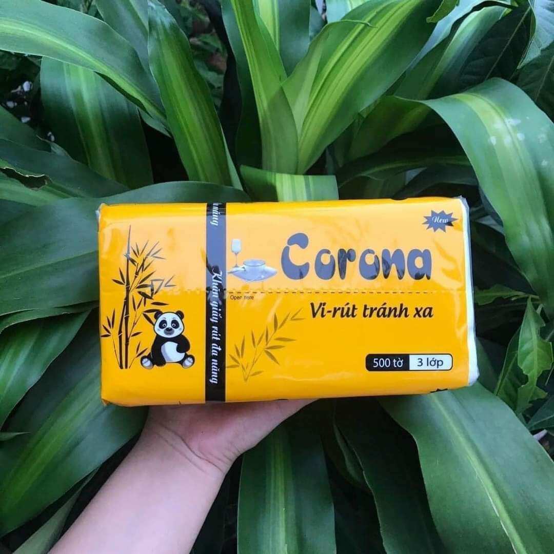 khăn giấy corona gói 500 tờ