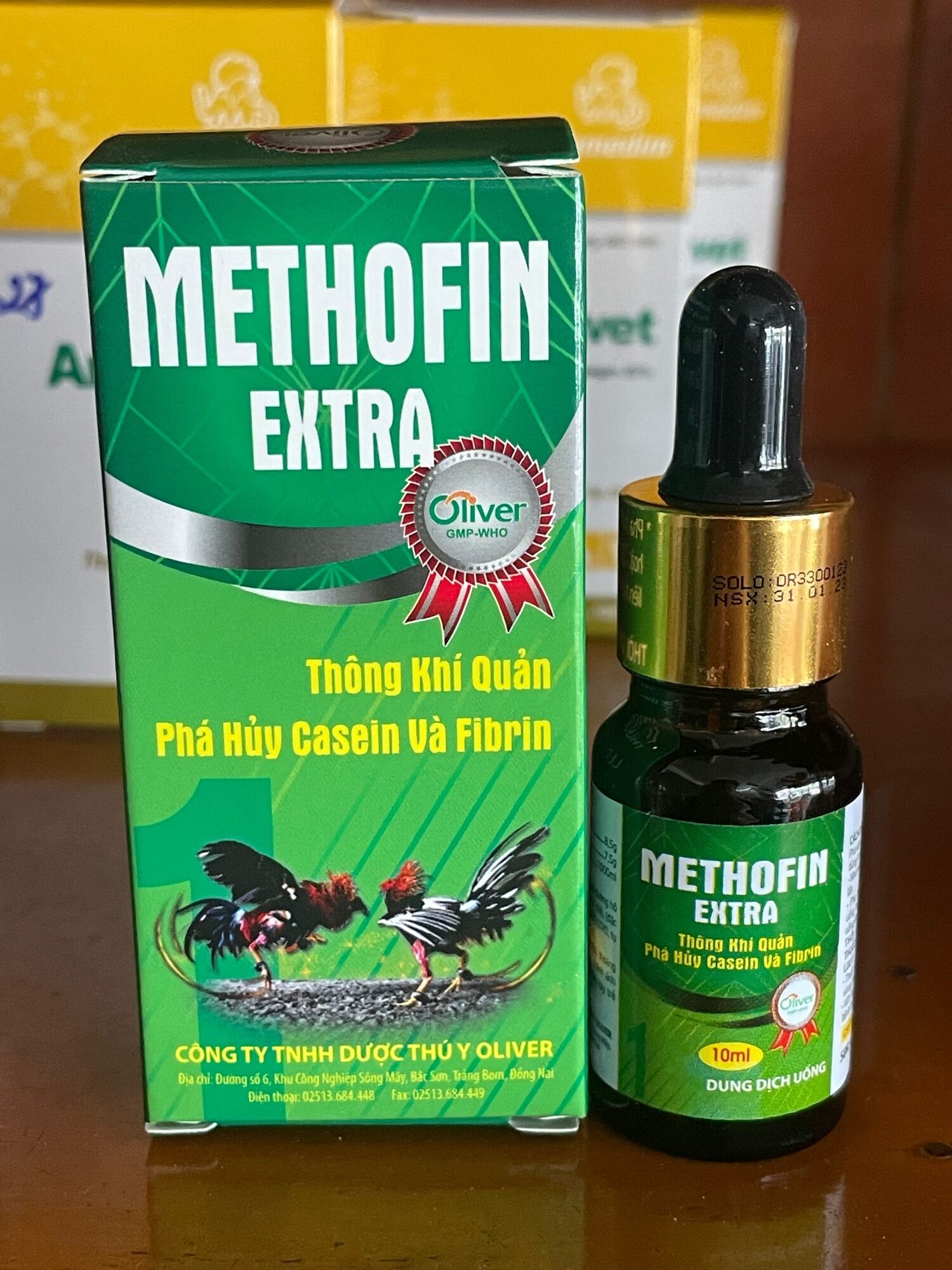 METHOFIN EXTRA 10ml [oliver] thông khí quản, tan đờm, giúp gà dễ thở sản phẩm chuyên kết hợp với DF300