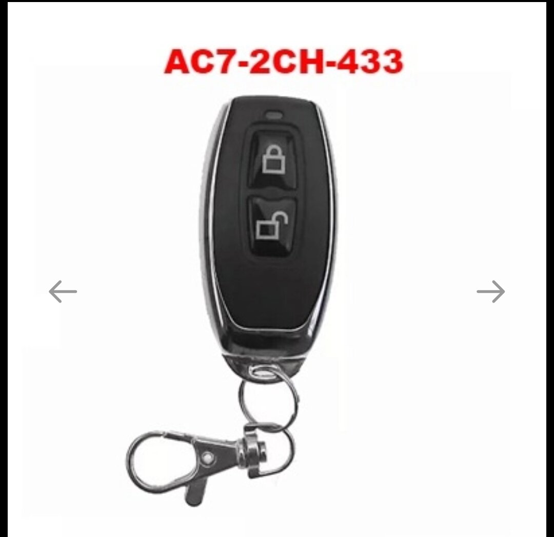 Remote rf 2 lệnh 433mhz ac7