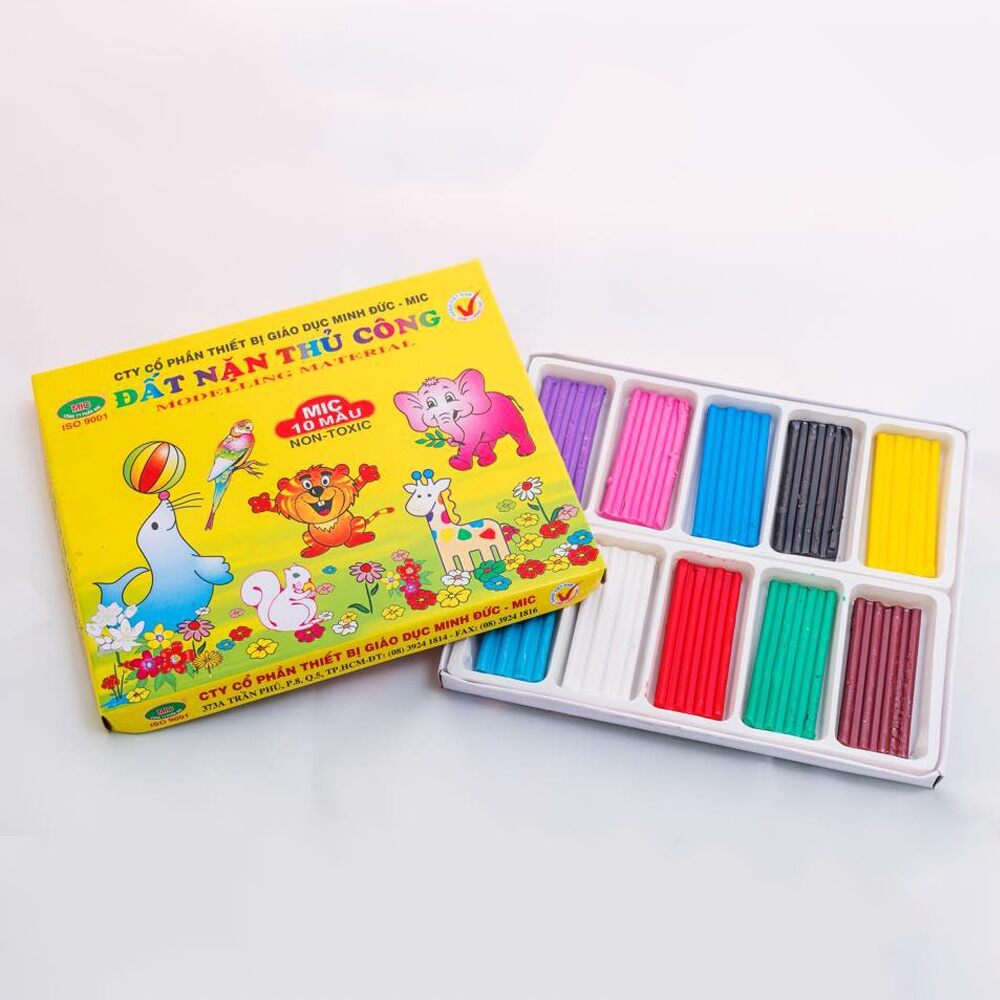 Bộ đất nặn 10màu cho bé hàng Việt Nam
