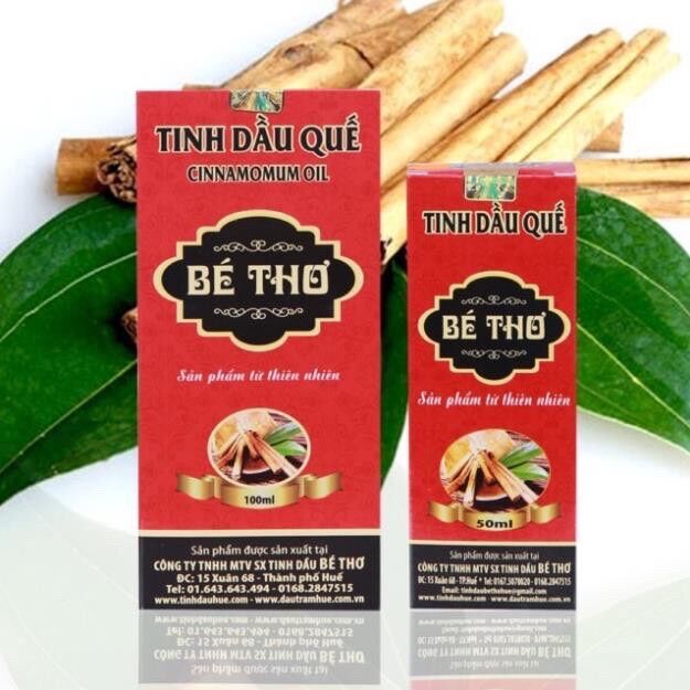 Tinh dầu quế Bé Thơ chính hãng