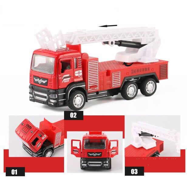 Xe cứu hoả đồ chơi cho bé size vừa (20cm)