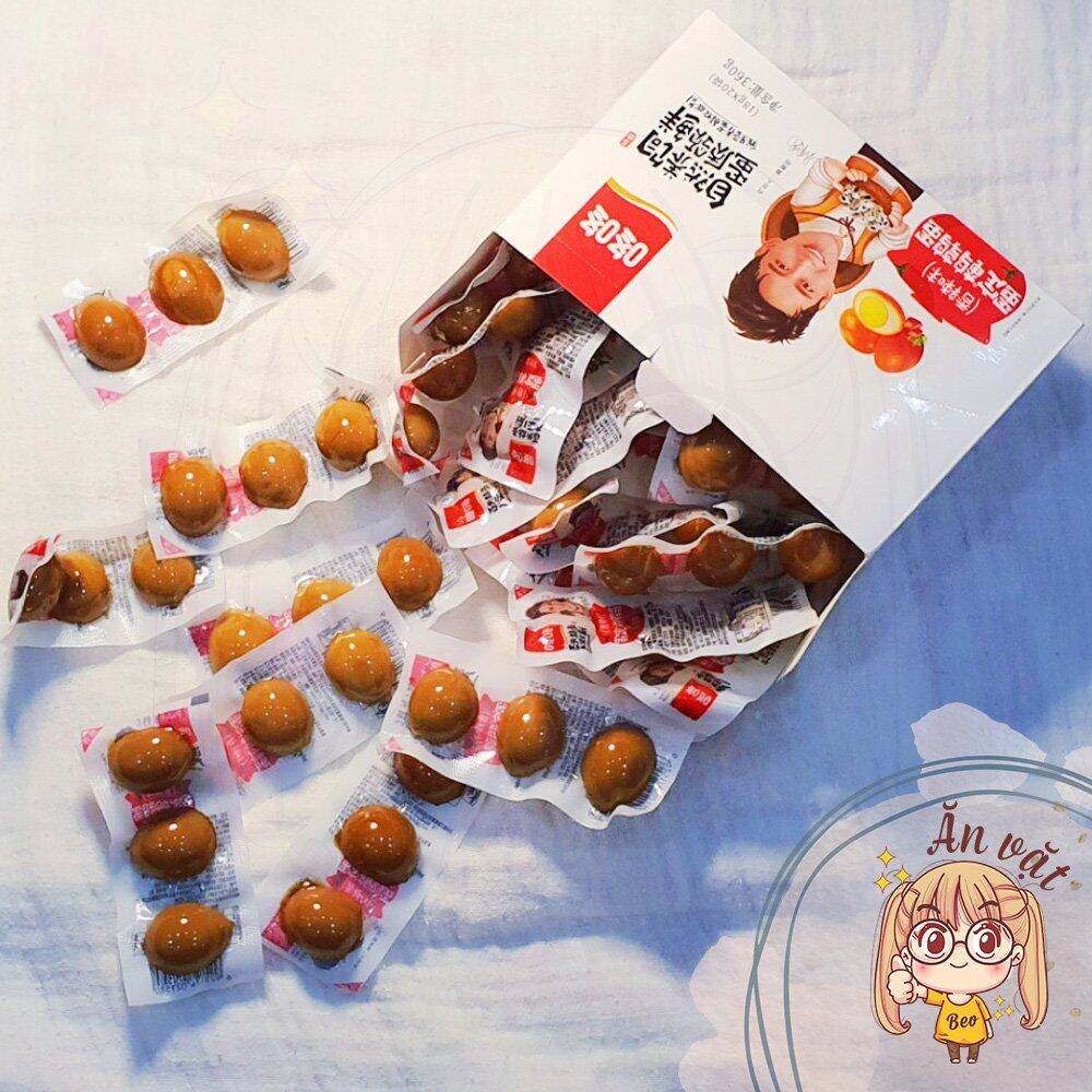 [HCM]Trứng cút tẩm vị - Trứng cút ngâm xì dâu Tứ Xuyên - Ăn vặt nội địa Trung - Ăn vặt Bà Beo