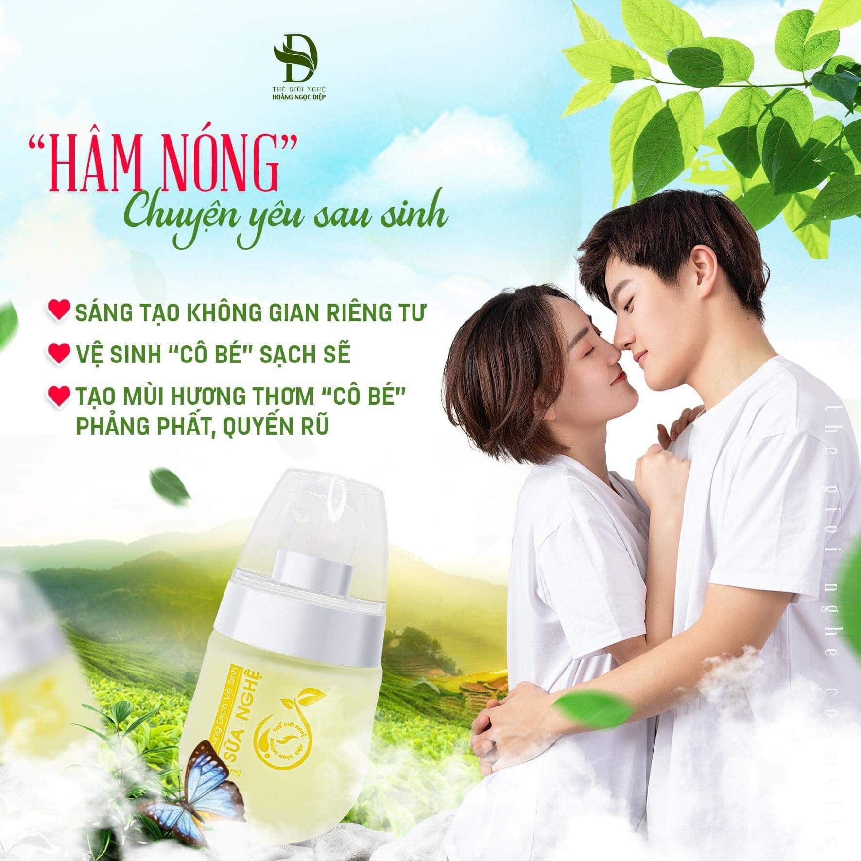 dung dịch vệ sinh sữa nghệ
