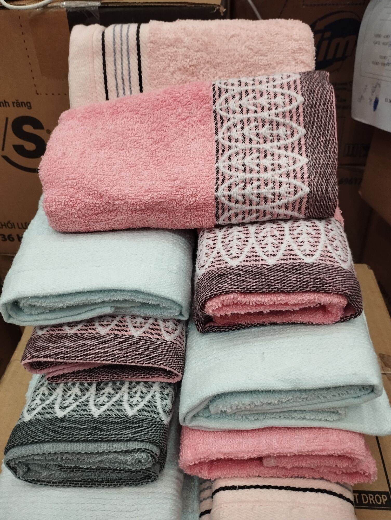 Khăn bông sợi cotton (35cm x70cm)
