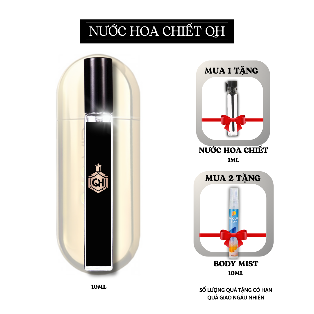 Nước hoa chiết nữ 10ml tinh dầu 212 vip vàng lưu hương thơm lâu cao cấp freeship - nước hoa qh