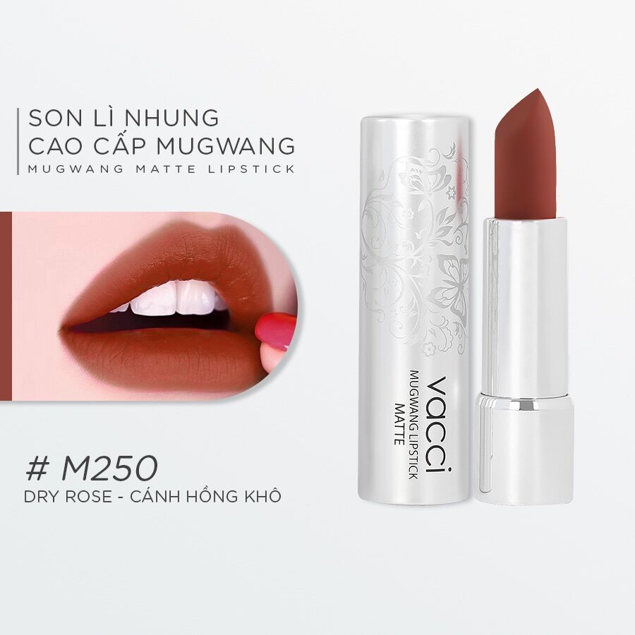 Son lì nhung cao cấp lâu trôi Vacci Mugwang Matte Lipstick