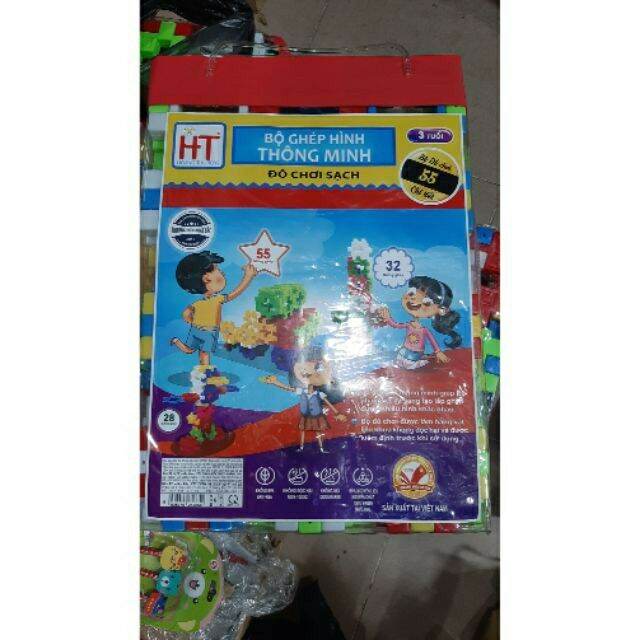 Đồ chơi xếp hình 55 chi tiết to.bé