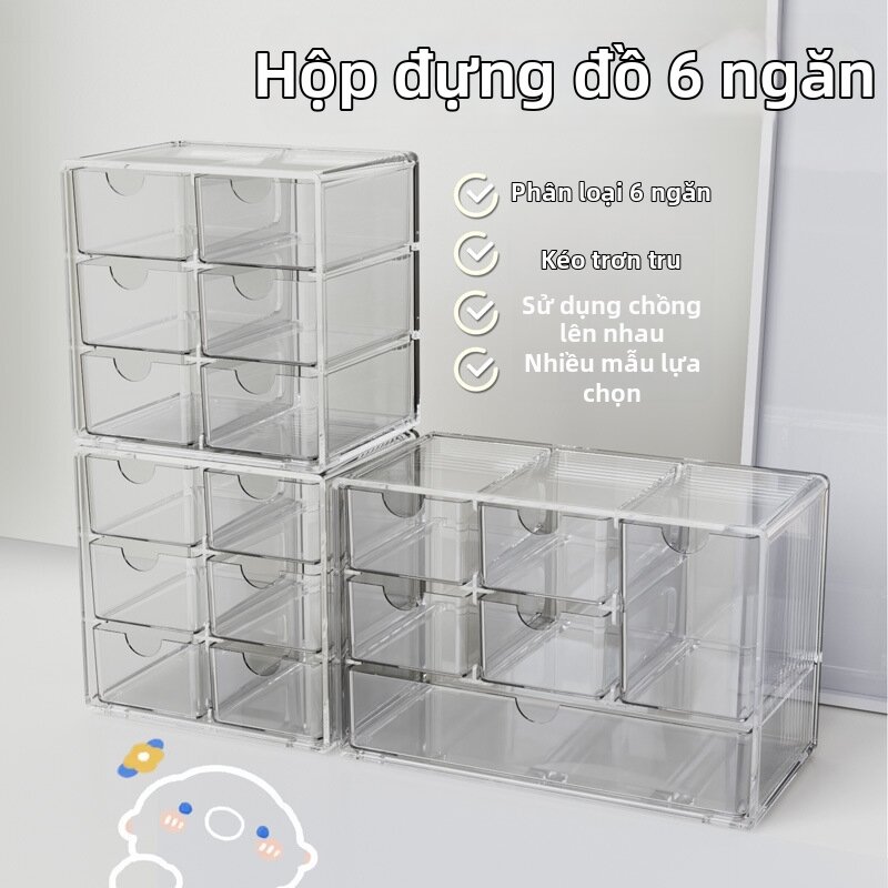 Hộp Đựng Bàn Làm Việc Trong Suốt Kiểu Ngăn Kéo