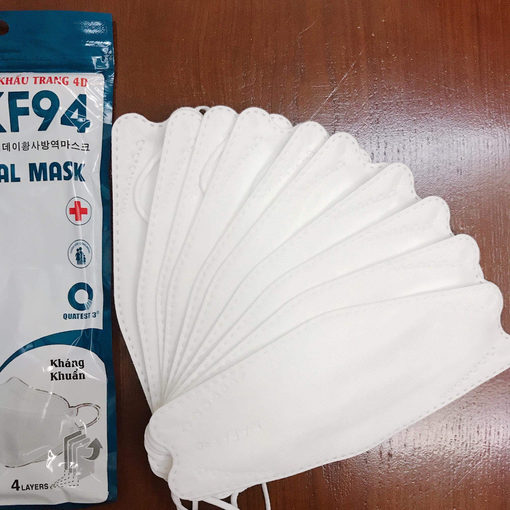 Khẩu Trang Hafapro 4D kháng khuẩn (túi 10 cái)