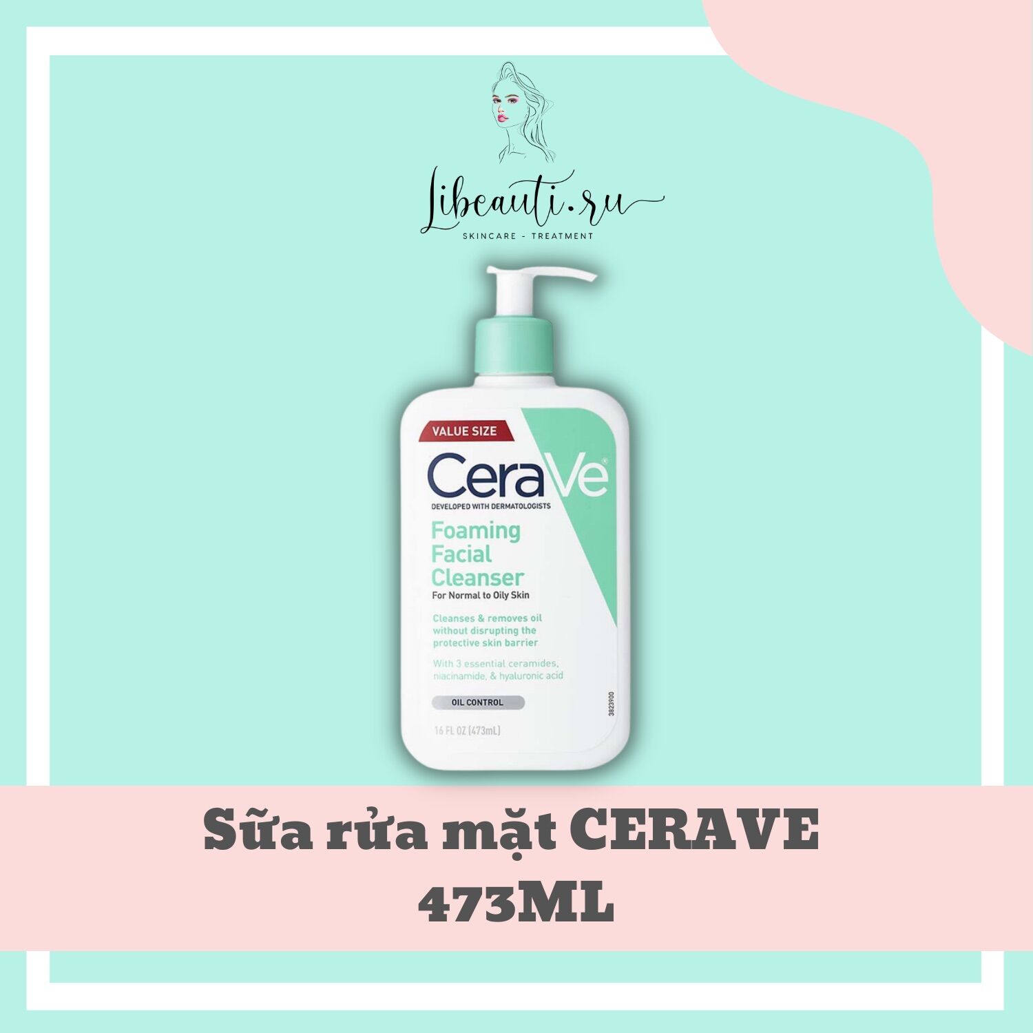 Sữa rửa mặt cerave 473ml