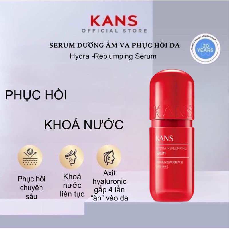 Serum dưỡng ẩm và phục hồi làn da Kans