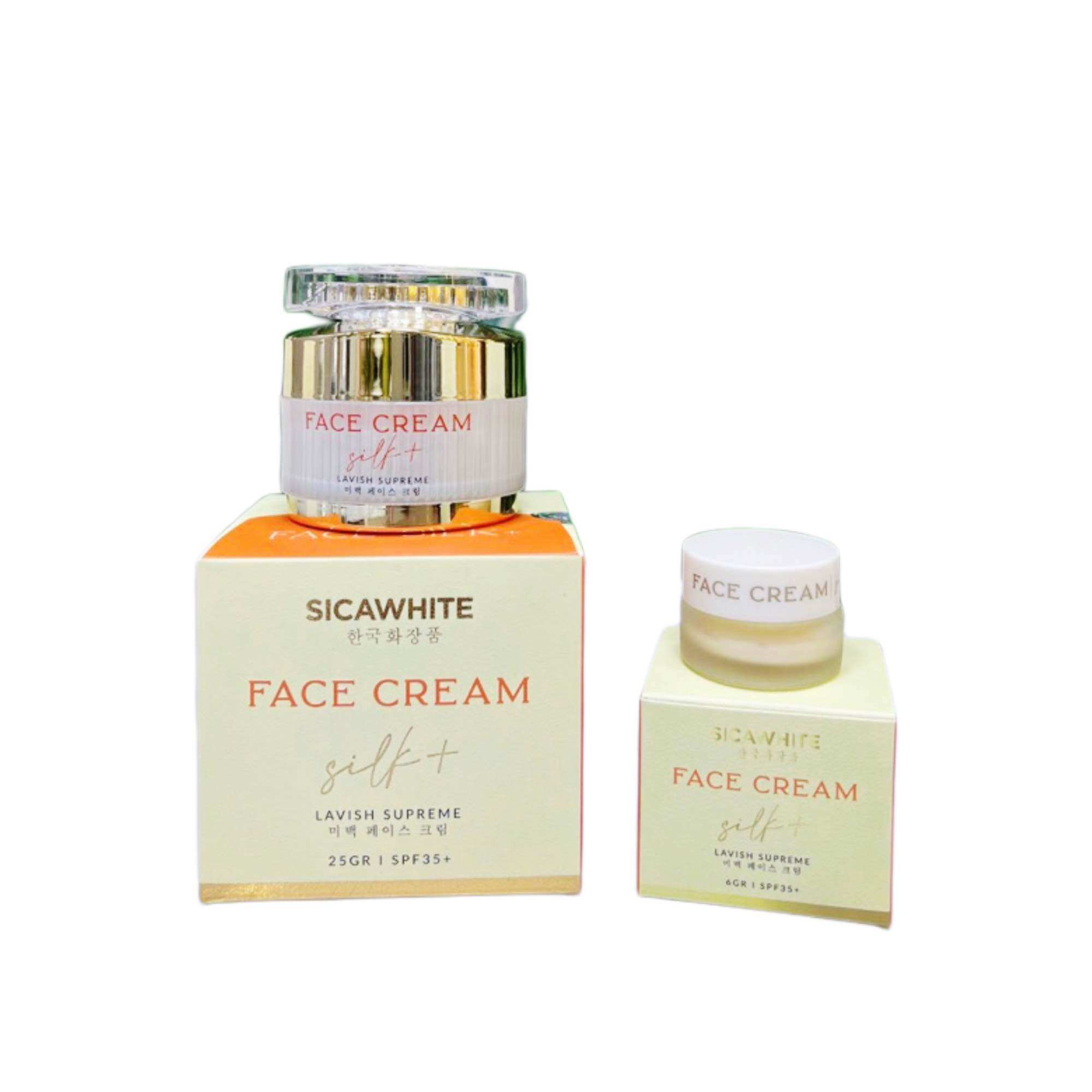 Kem face lụa dưỡng da ngày - đêm, face silk cream sica white
