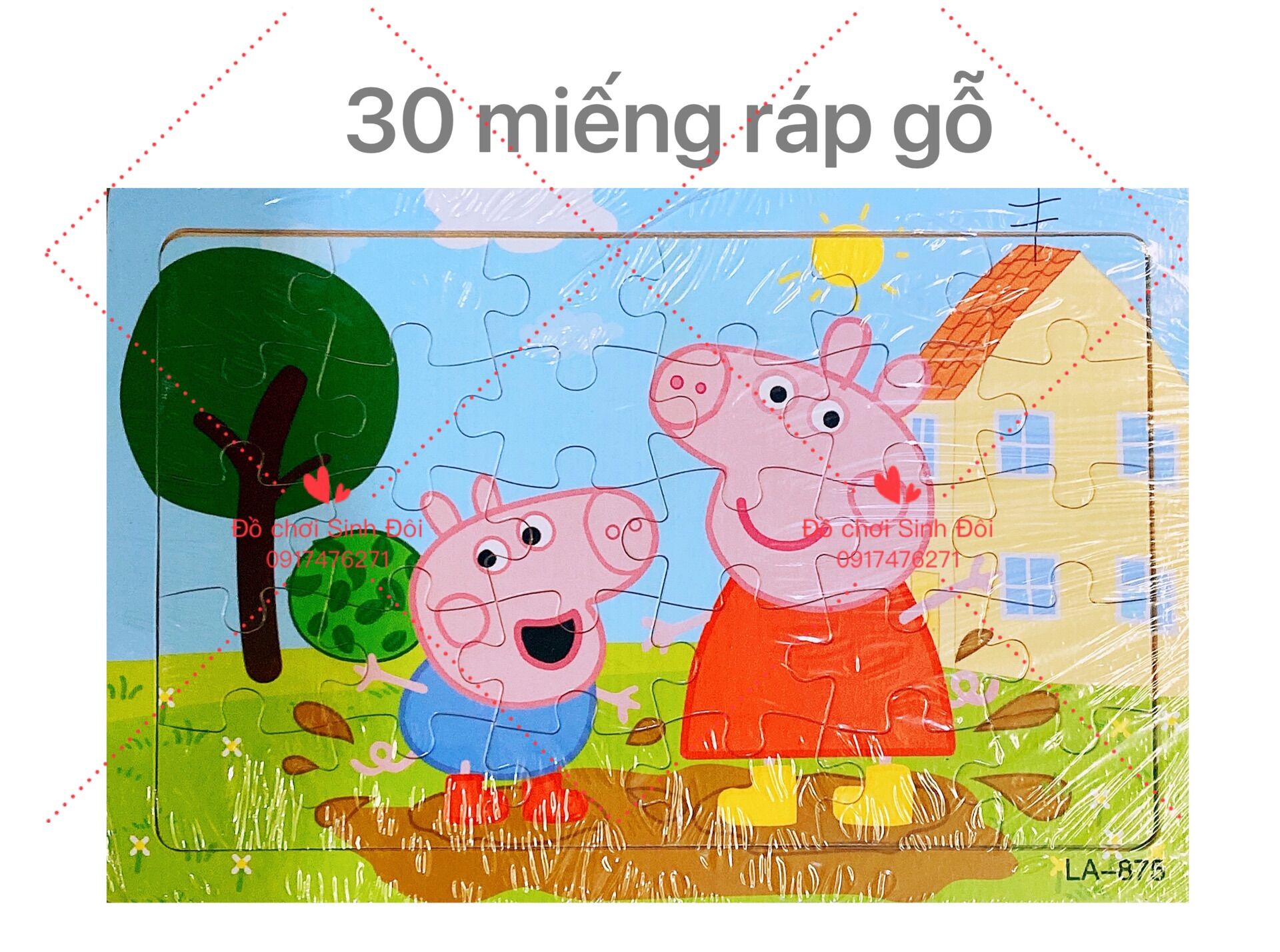 TRANH RÁP HÌNH BẰNG GỖ 30miếng