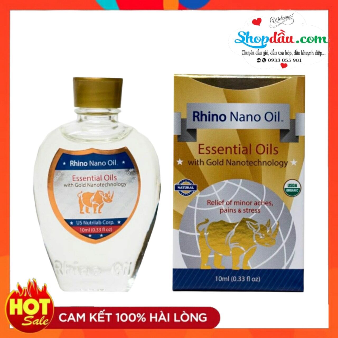 [HCM]Dầu Gió Con Tê Giác - Rhino Nano