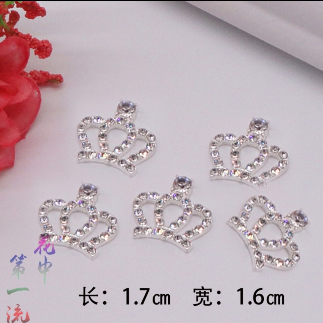 set 5 center vương miện đính đá