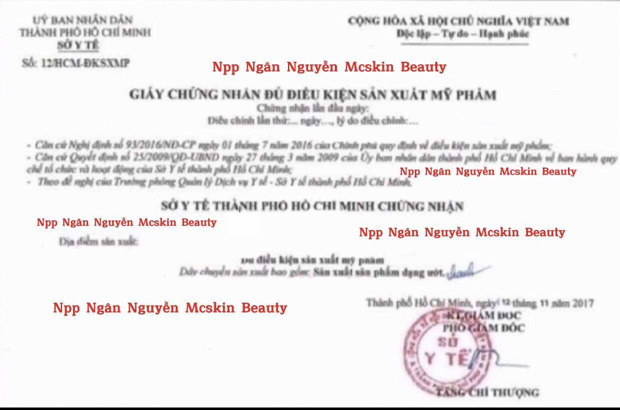 KEM ĐÊM DƯỠNG TRẮNG MỜ THÂM NÁM MCSKIN