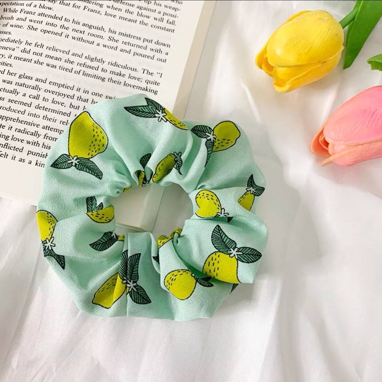 Dây Buộc Tóc, Cột tóc Scrunchies Co Giãn Thời Trang Nhiều Màu
