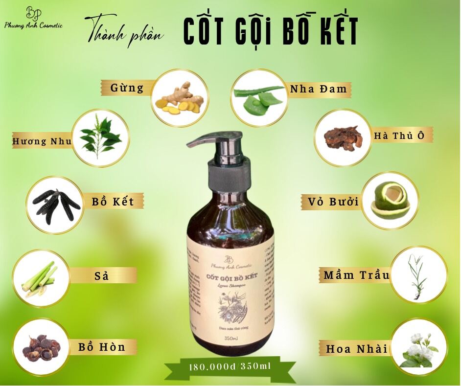 Cốt Gội Bồ Kết ngăn ngừa rụng tóc