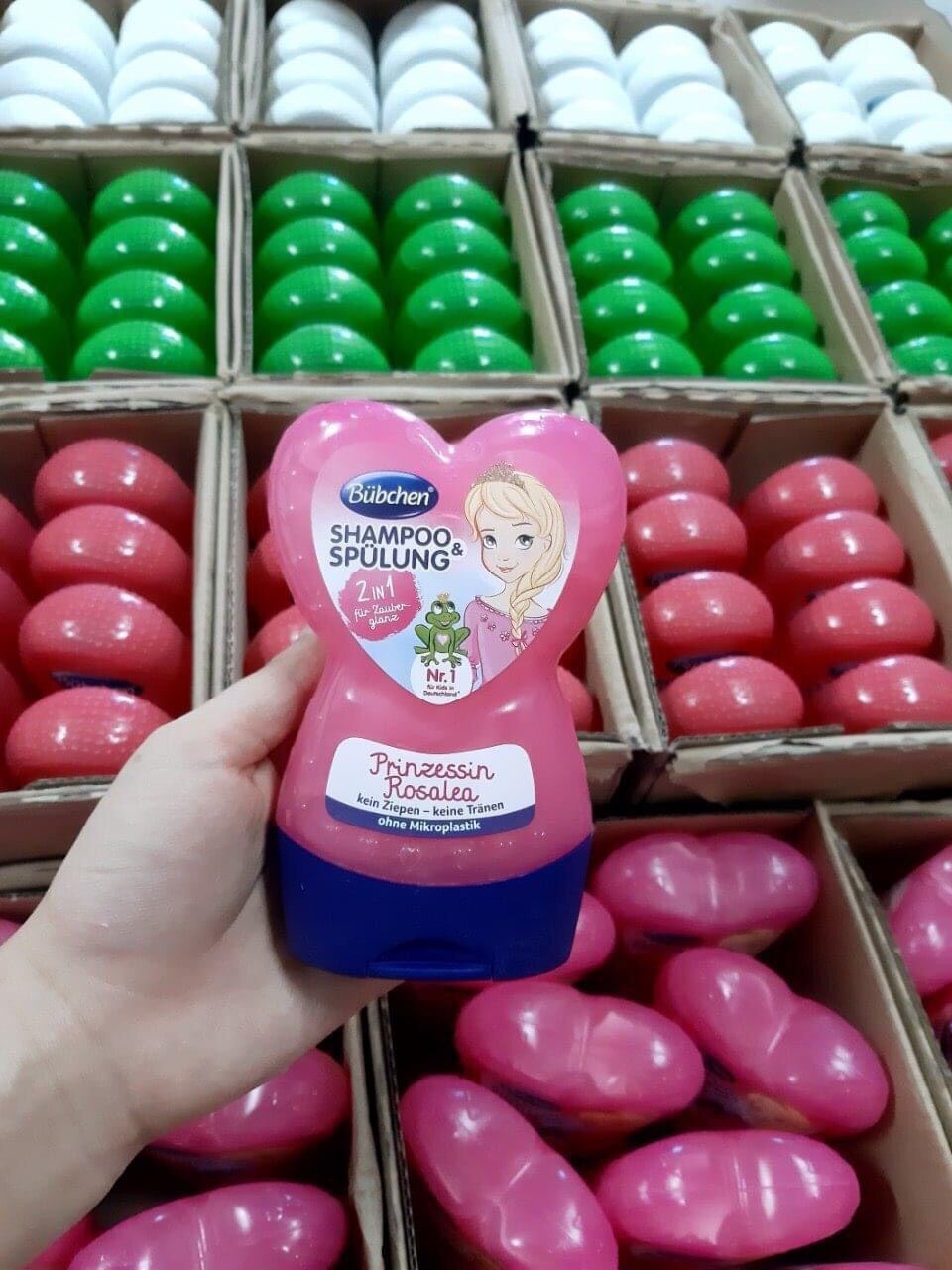 Dầu gội và xả Bubchen trái tim 2in1 Đức 230ml
