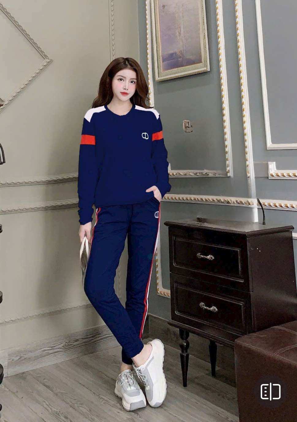 SÉT BỘ NỮ THỂ THAO THU ĐÔNG THUN COTTON CAO CẤP