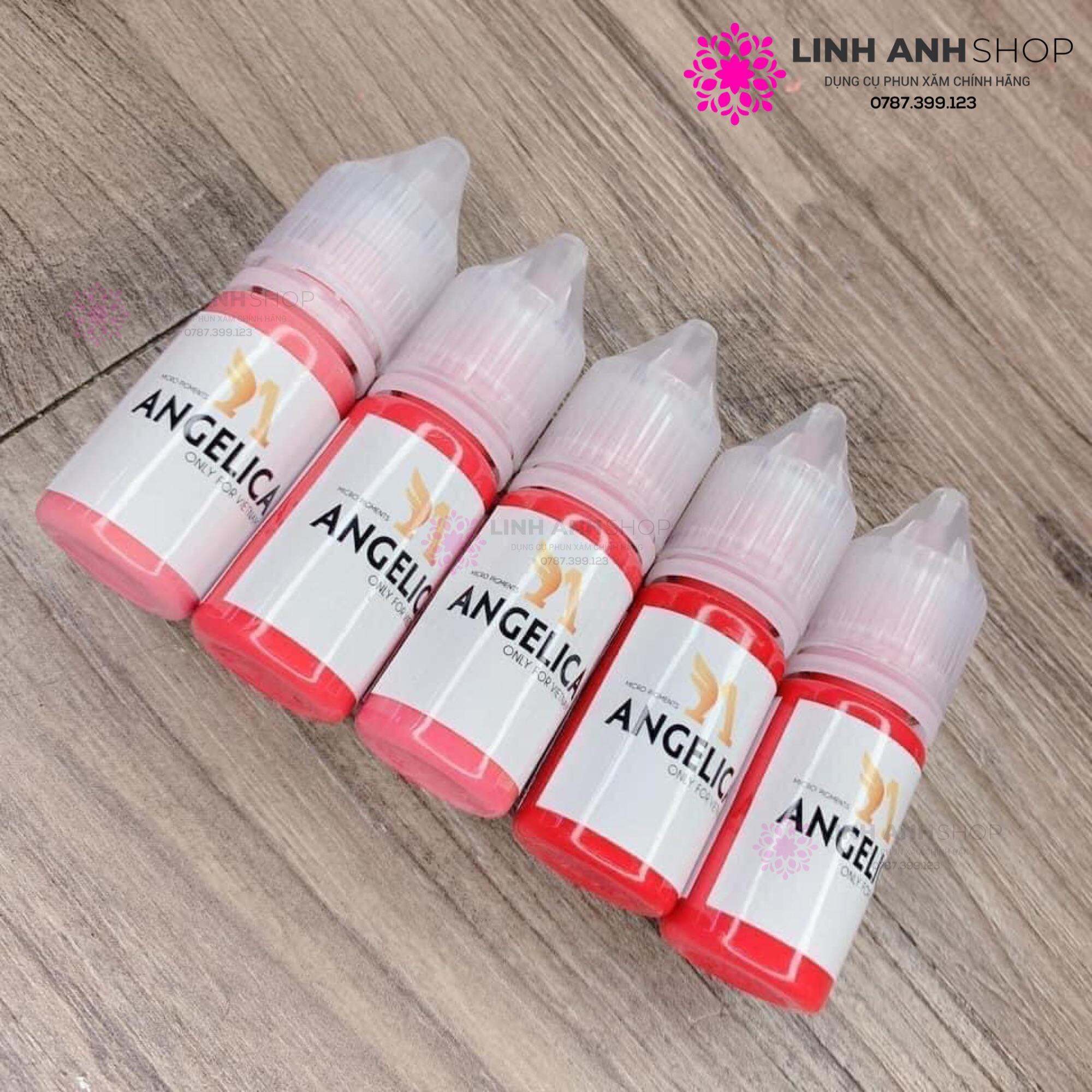 Mực ANGELICA Tem Trắng Bản Việt Siêu Đậm Phun Xăm
