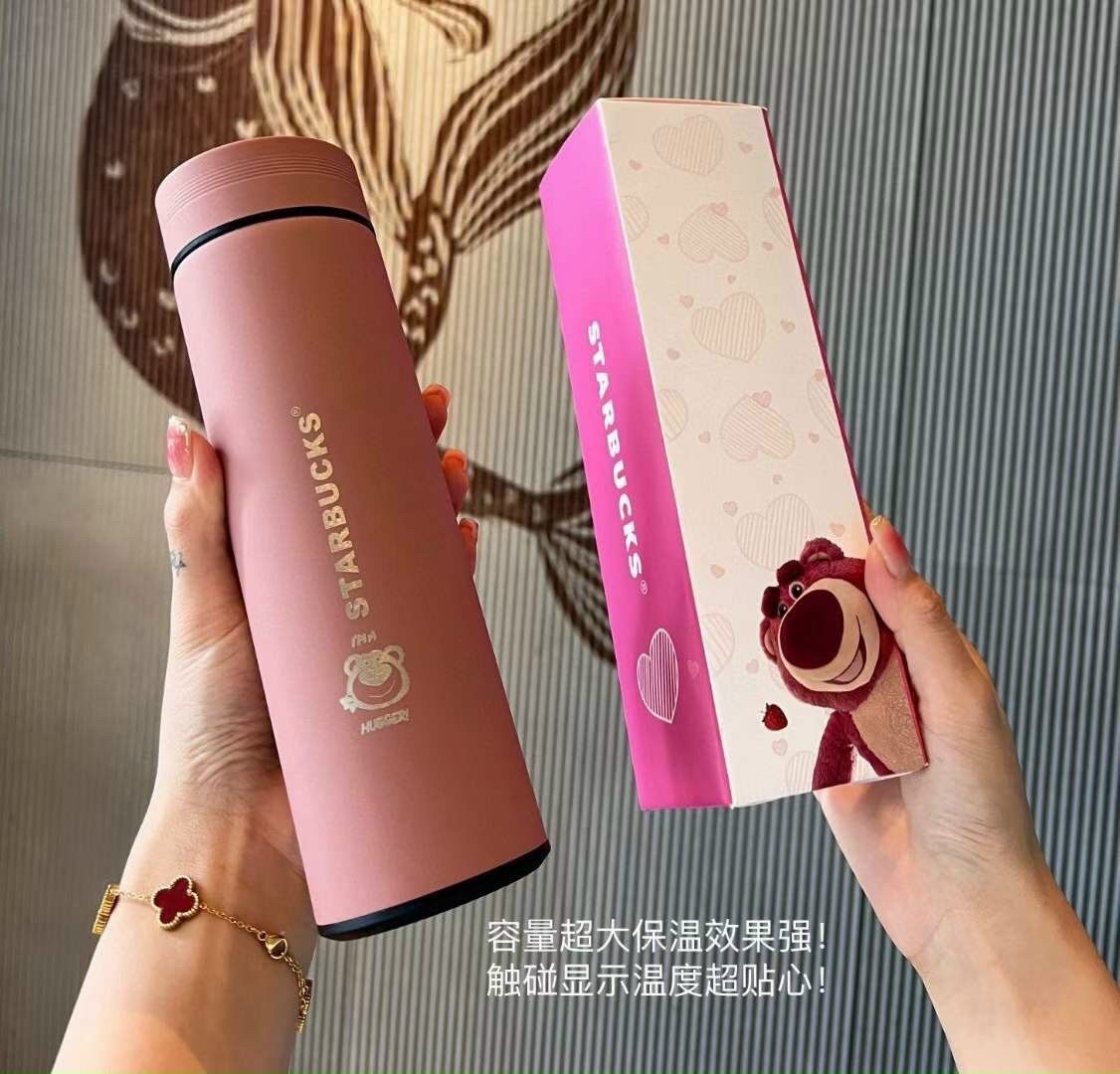 Bình nước giữ nhiệt gấu dâu losto starbuck