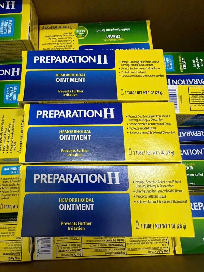 Kem bôi trĩ preparationH của Mỹ hết ngứa đau rát