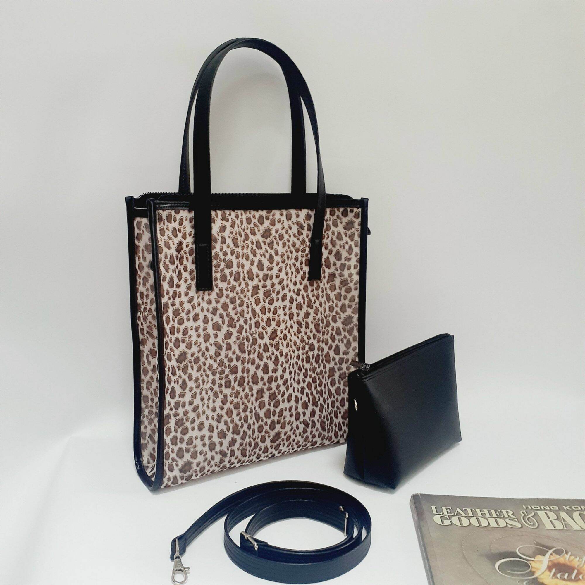 2-in-1 Transparent Women's Handbag for Work, Made of Computer Mesh Material, Can Hold Laptops, A3, A4 Documents, with Wallet and Matching Crossbody Strap - 7