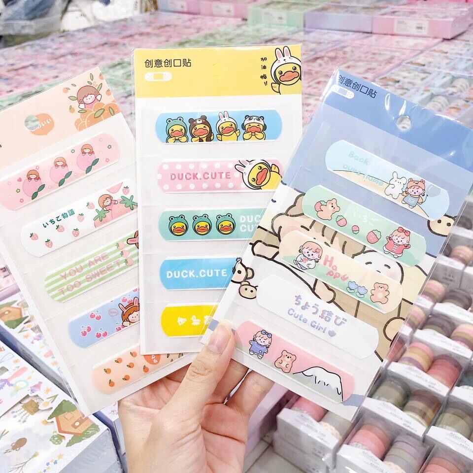 Set 5 cái băng cá nhân nhiều hình cute