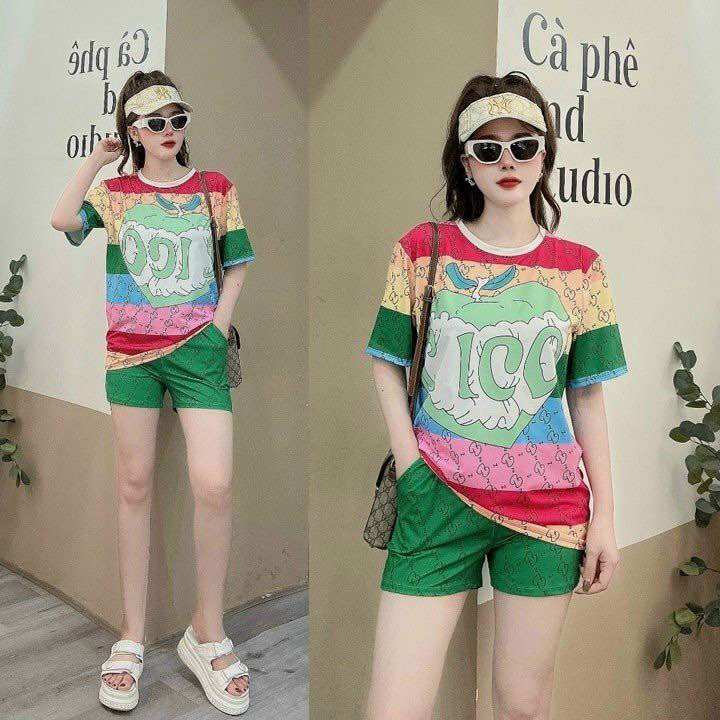 BỘ SHORT COTTON LẠNH PHỐI 3D CAO CẤP