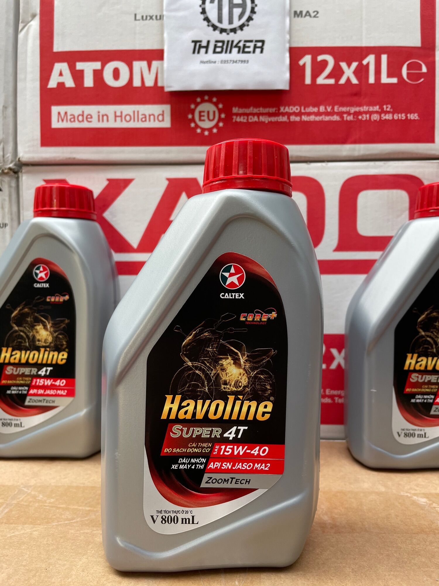 Dầu Nhớt Xe Số CALTEX HAVOLINE Super 4T 15W40 API SN