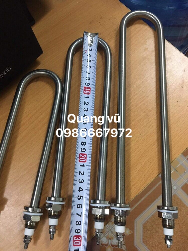Thanh nhiệt nồi phở 220v/3kw dài 25cm inox 304
