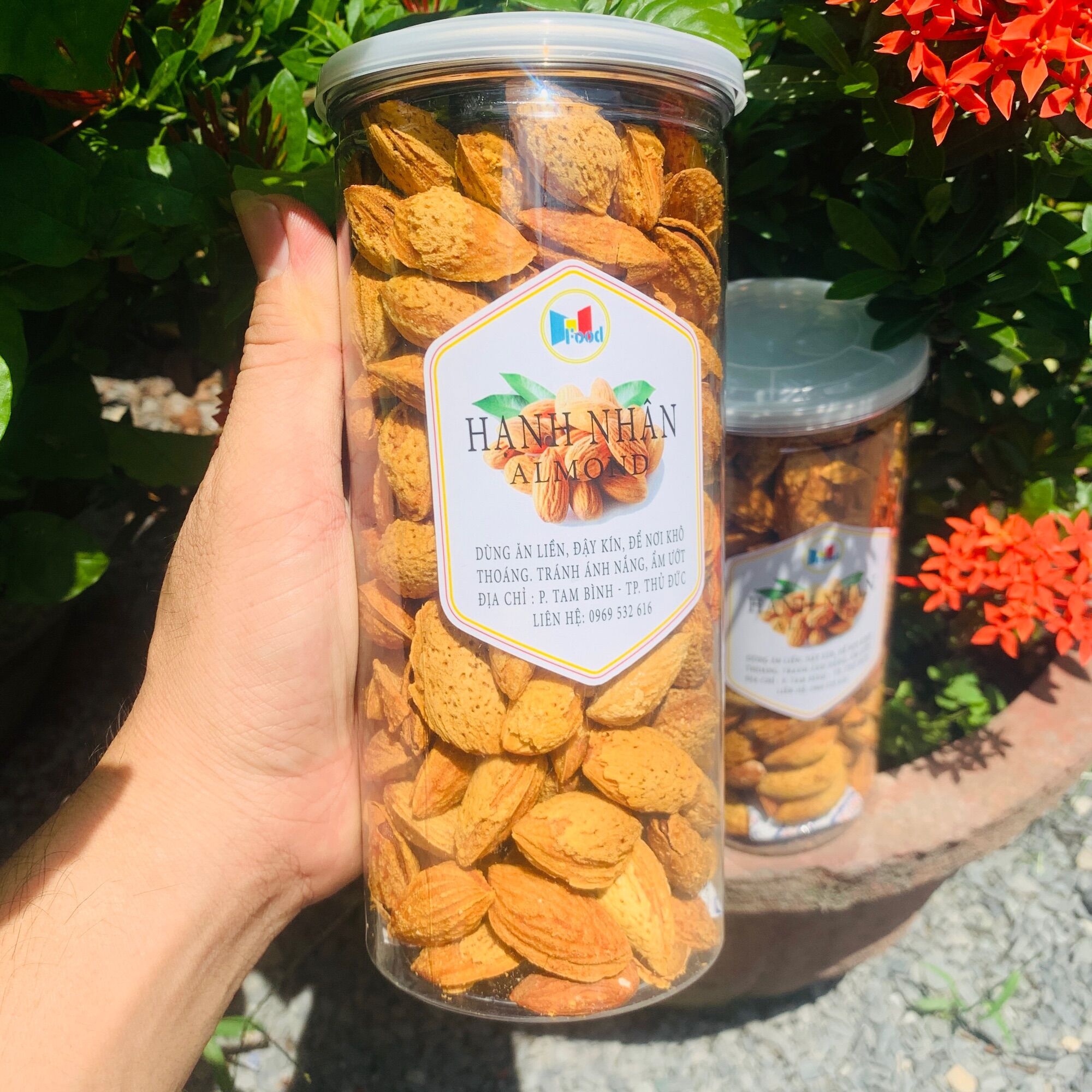 Hạnh nhân rang bơ Lon 500gram