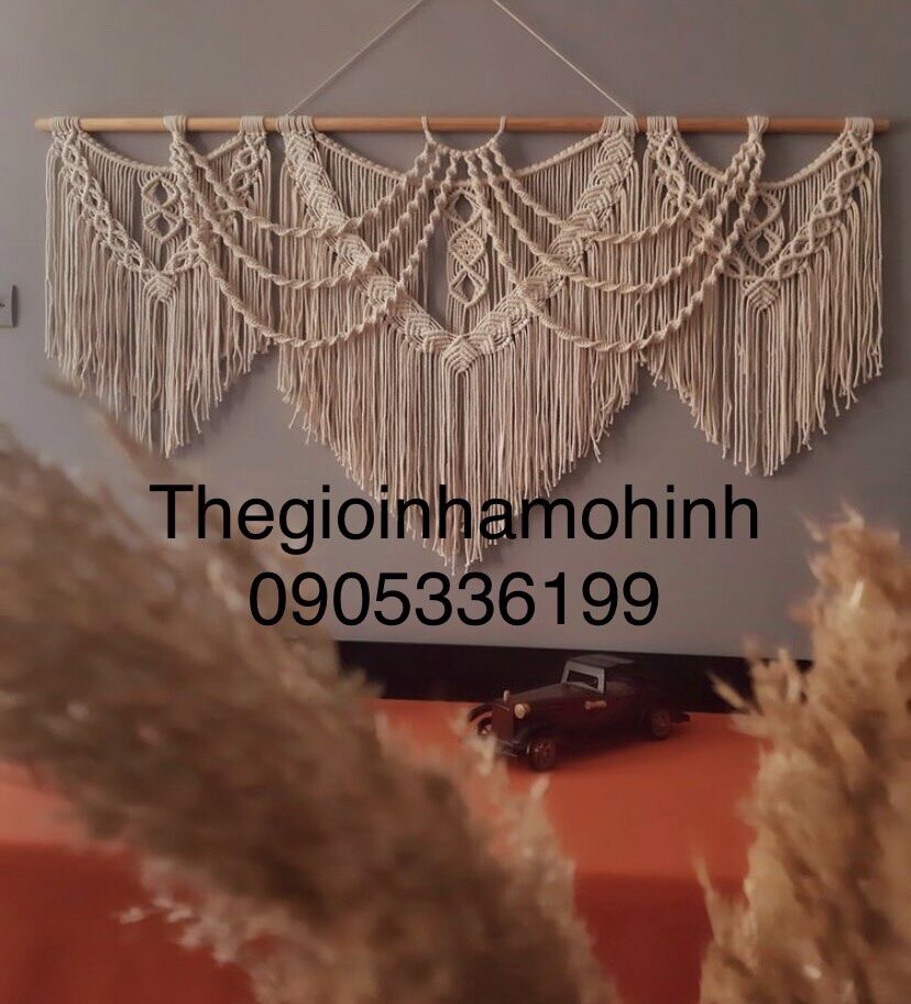 Mành macrame kích thước lớn từ 1m-1,3mét