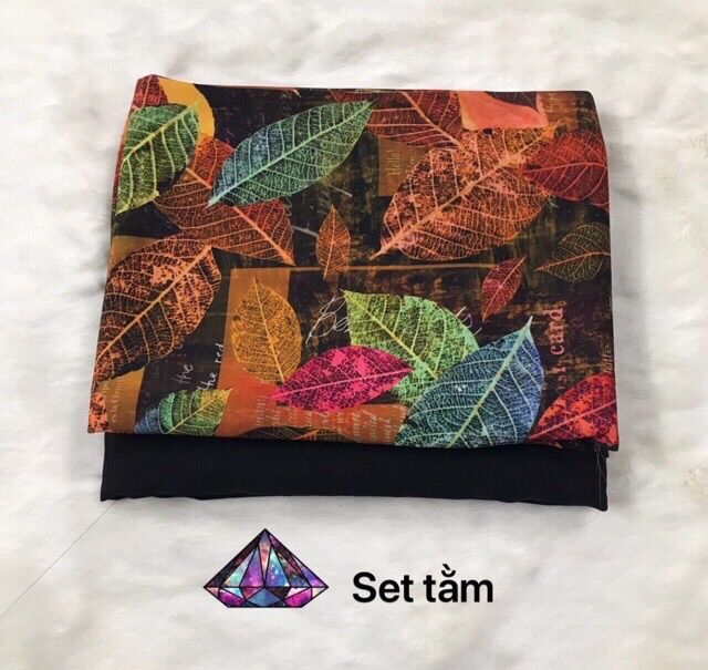 [HCM]Vải áo dài chiếc lá