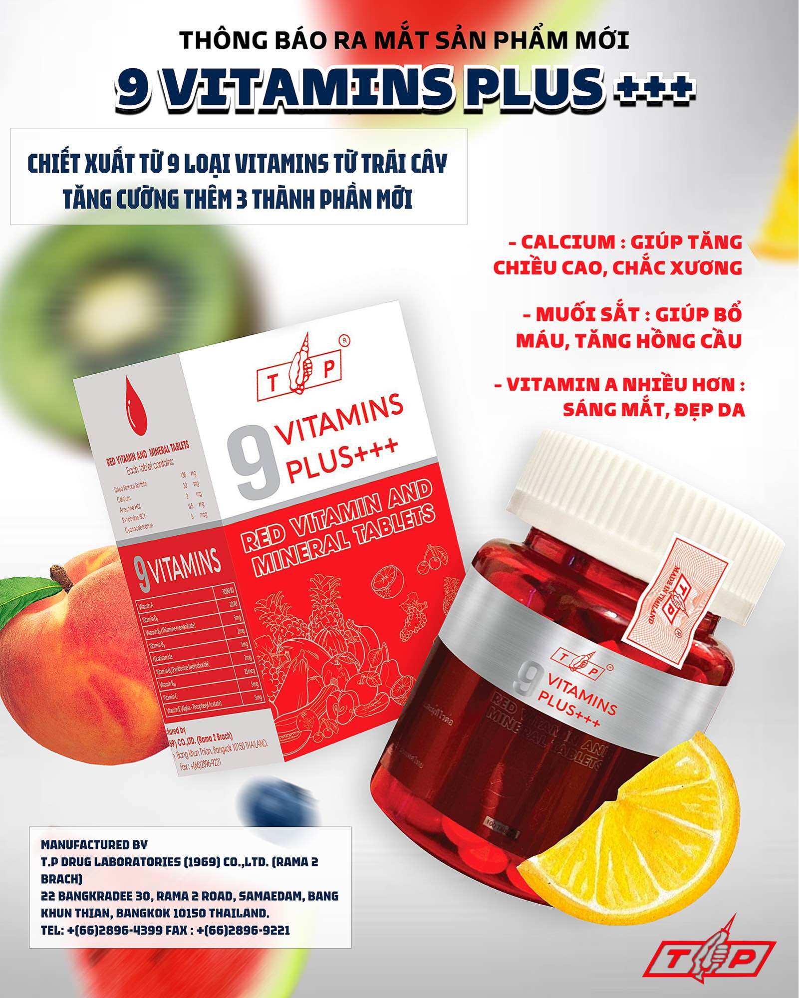 9 Vitamins Plus Tăng Cân TP Thái Lan