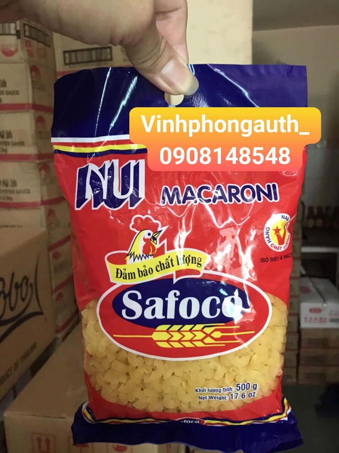 Nui  chữ c safoco 500g
