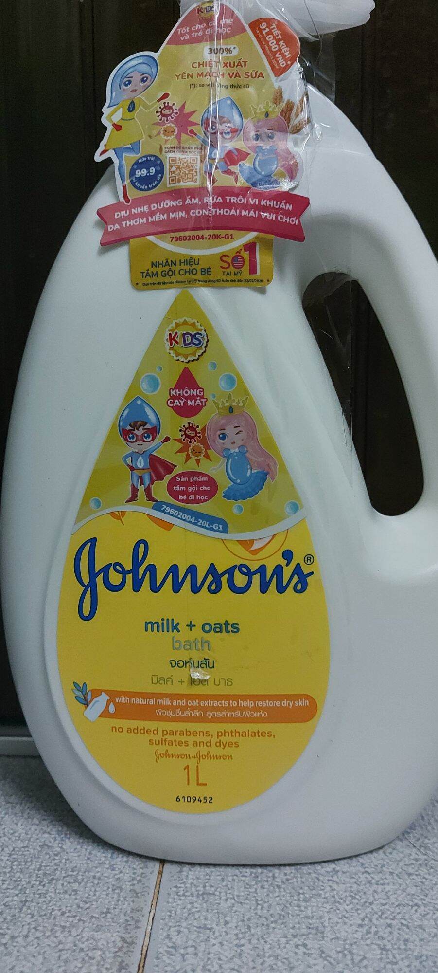Sữa tắm Johnson baby 1000ml
